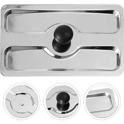 Edelstahl Toasterdeckel Ersatz Toaster Staubschutz Toastermaschinenabdeckung Brotbackmaschinenabdeckung für Toaster