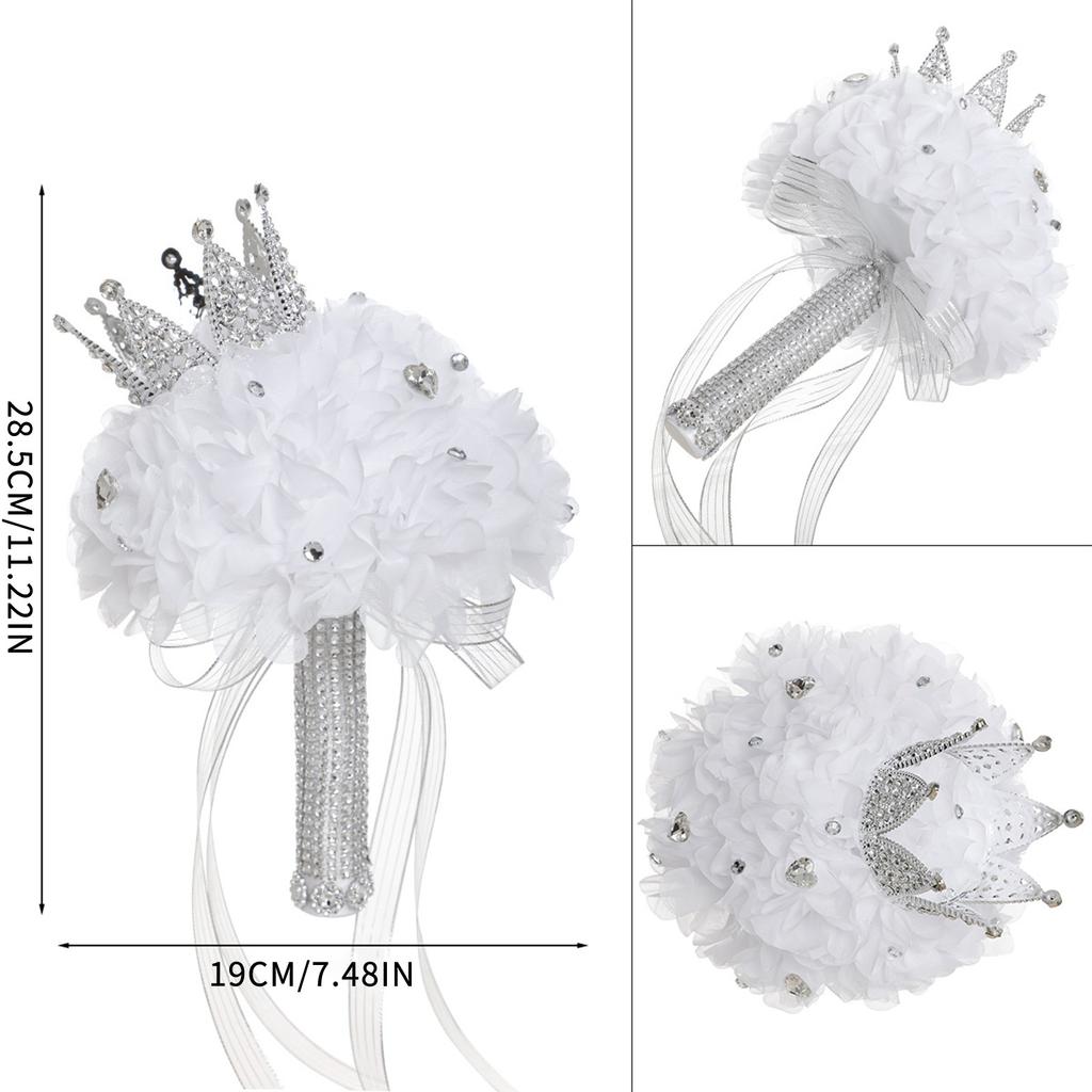 Artificial Silk Roses Bouquet for Bridesmaids, Bridesmaid Wedding Accessories, Bride Holding Flowers, Marriage Bouquet Favors