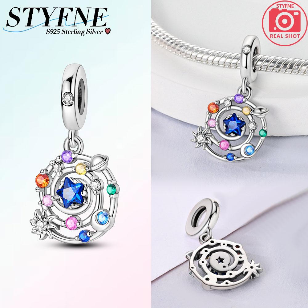 

Original Charms Copper Colorful Cosmic Vortex Stars Pendants Fit Charms Plata Bracelets For Women Jewelry Making Gifts