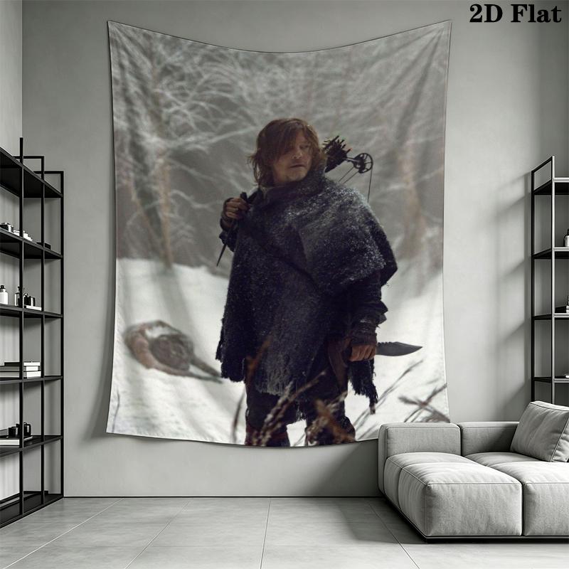 THE WALKING DEAD Wall Tapestry Aesthetic Wall Hanging Printed Fabric Blanket Decorative Tapestries for Bedroom Living Room Home Decor
