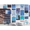 IndieK Blue Sky Interior Emotional Postcard Set of 30 + 48 Stickers