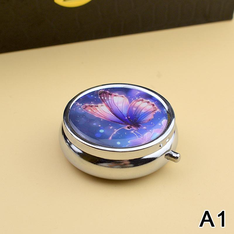Metal Medicine Box Iris Pill Packaging Health Products Moisture Resistant Storage Case Personalized  Casket