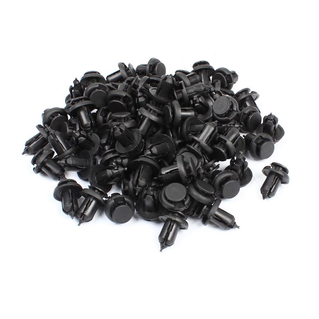uxcell Trim Clip Screw, Push Type, 0.4 inch (10 mm) Hole, For Cars, 100 Pcs