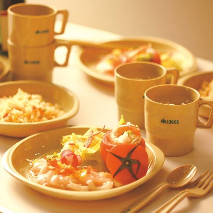 Logos Dinner Set with Chopsticks, 4-Person, with Storage Bag