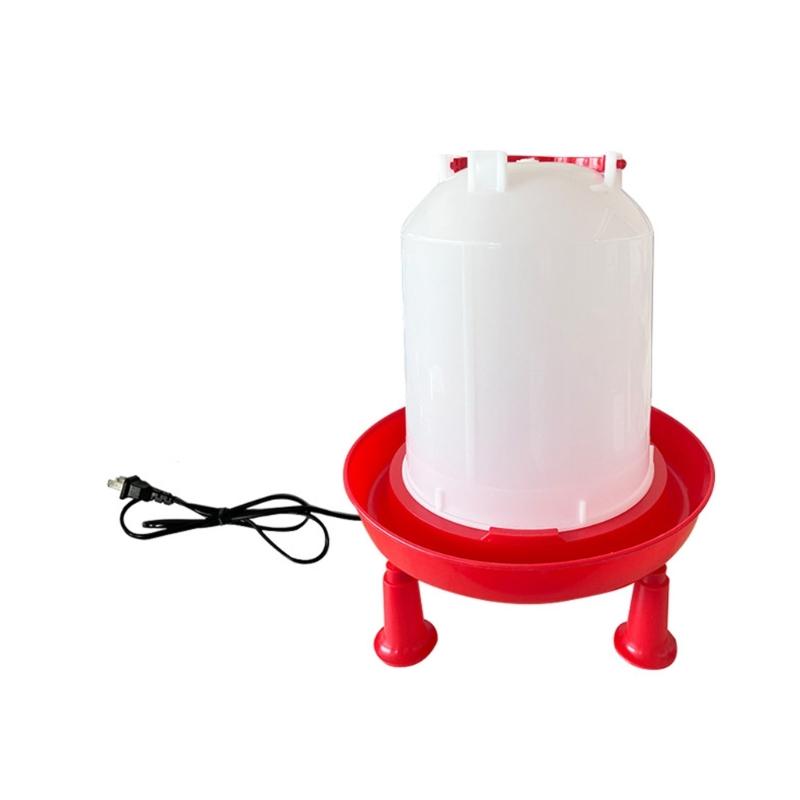 Poultry Water Heater Electric Heated Waterer With Constant Heat In Winter Cold Weather Duck Chicken Heating Drinker