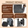 USB Electric Heating Gloves Anti Slip Five Finger Back Hand Warm Thickened Charging Constant Temperature for Outdoor Cycling
