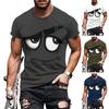 Camiseta Casual Divertida para Hombre Estampados de Animales de Dibujos Animados Camiseta Cuello Redondo Manga Corta Pullover para Uso Diario Fiesta Callejera Playa