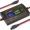10A 12V MPPT Solar Charge Controller with LCD Display, Smart Solar Panel Controller, Portable Gel Solar Panel Voltage Regulator