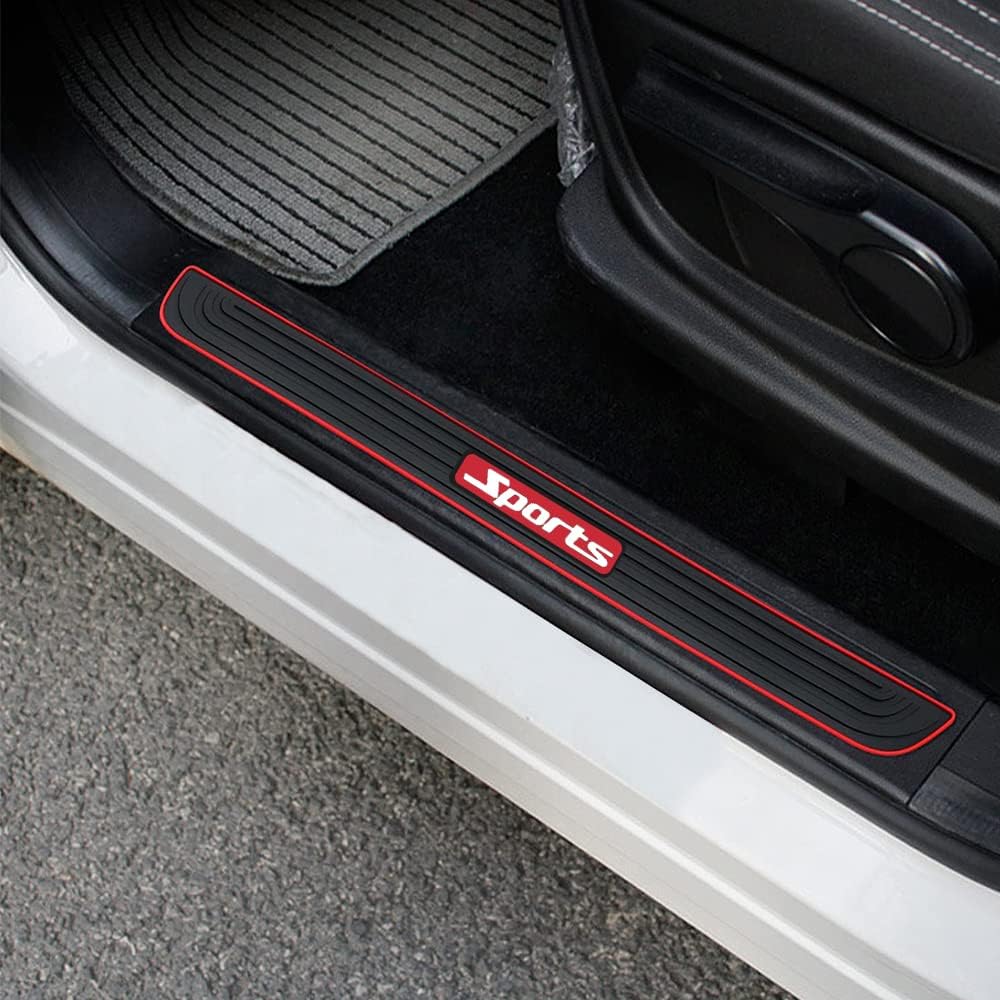 Car Rear Bumper Protector Guard, 35.4 * 2.76 Inch Universal Rubber Scratch-Resistant Trunk Door Sill Protector, Scratch-Resistant Rubber Guard, Car