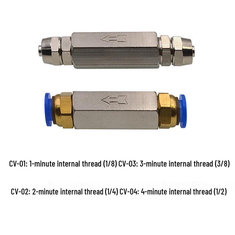 Pneumatic Air Compressor Check Valve Connector for Gas Backflow Prevention