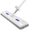 Chenille Rotatable Flat Mop with Built-in Liquid Dispenser, Dual-Use for Dry & Wet Cleaning, No-Rinse Design.