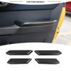 Interior Door Handle Armrest Cover Trim Bezel For Ford Bronco + Carbon Fiber
