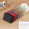 Japanese Style Fashion Ultra Thin Short Purse Large Capacity Women RFID Real Leather Wallet Zipper Coin Card Purse