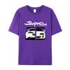 2024 Initial D Supra Tee and WoJDM Manga Print Shirt Casual Short sleeve Top Japanese Casual Sporty T-shirt