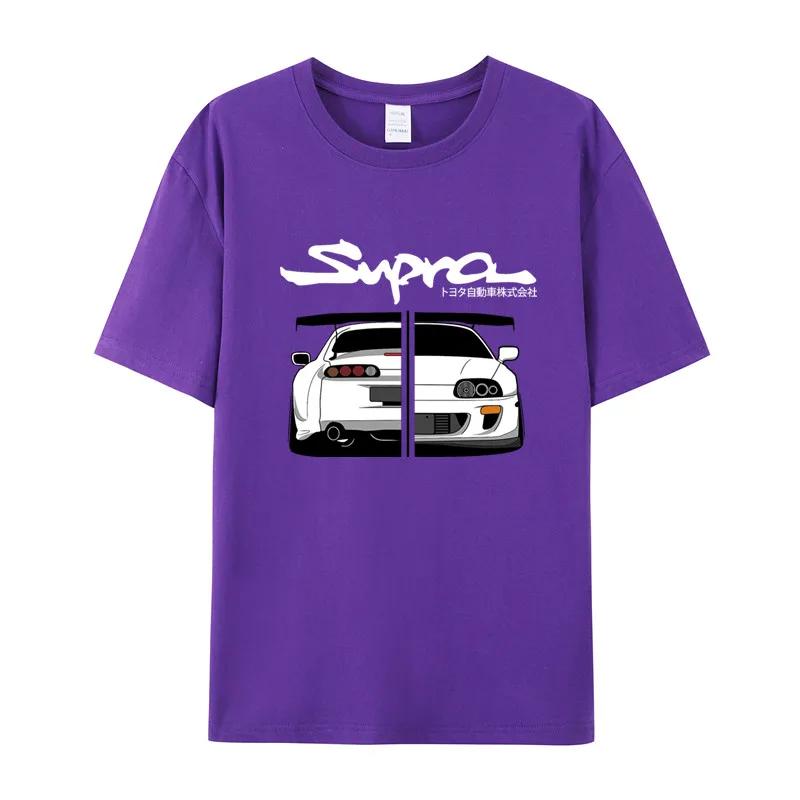 2024 Initial D Supra Tee and WoJDM Manga Print Shirt Casual Short sleeve Top Japanese Casual Sporty T-shirt