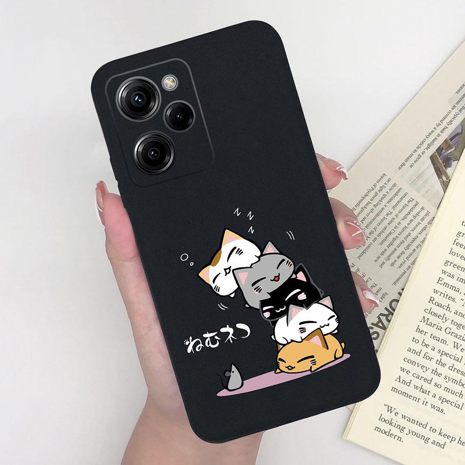 Cell Phone Case For Xiaomi Poco X5 Pro 5G Trendy Pattern Silicone Protective Matte Cover For PocoX5 X 5 X5Pro Capa Funda Bumper