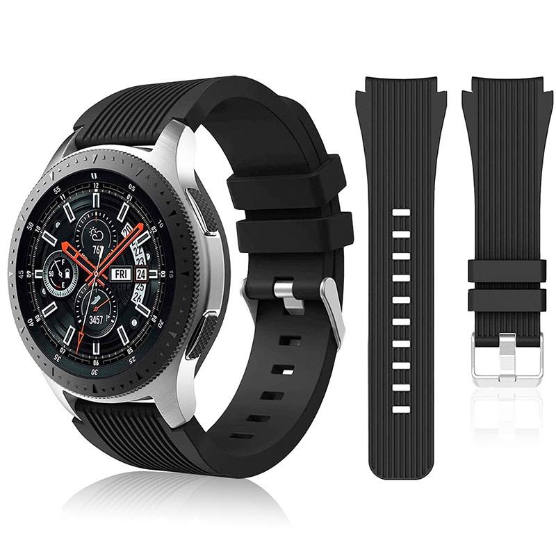22mm 20mm Silikonový řemínek pro Samsung Galaxy Watch 3 45mm/ GT2 46mm/Gear S3 Náramek pro Amazfit Balance GTR 47mm Řemínek