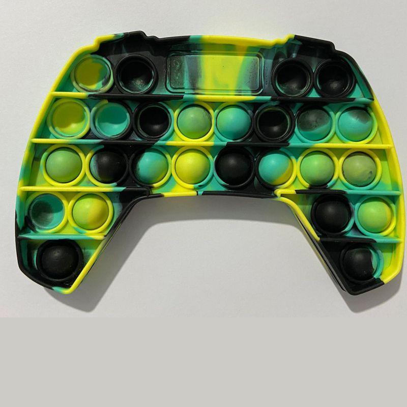 Vibrant Tie-dye Game Controller Push Bubble Sensory Fidget Toy For Stress Relief