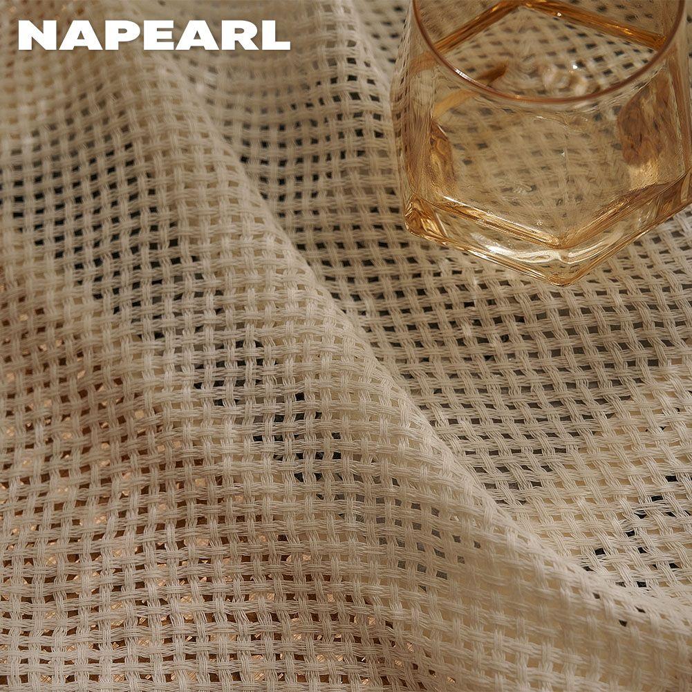 1PC NAPEARL Fashionable and Minimalist Solid Color Textured Soft Sheer Curtain Tulle for Living Room Bedroom Window Sheer Curtain For Home Decor