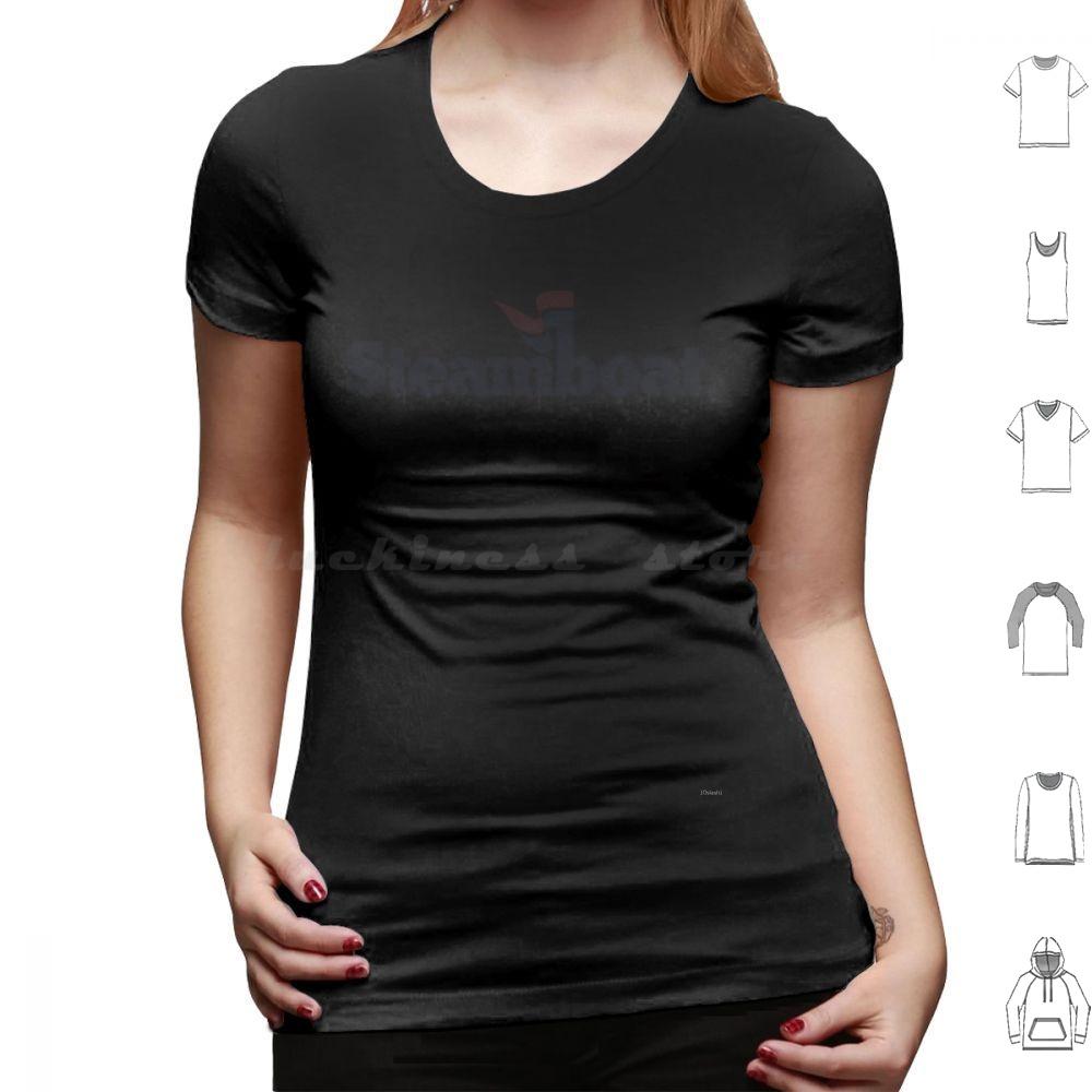 Blacked Out Steamboat Resort Colorado Mountain Resort T Shirt Cotton Men Women DIY Print Steamboat Steamboat Springs Black