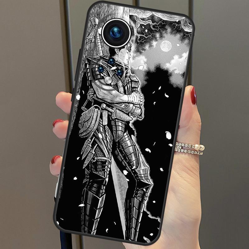 Berserk Guts Anime For Huawei P40 Lite P20 P30 Pro Nova 9 Nova 5T P Smart 2019 Case For Honor 50 8X 9X 10i