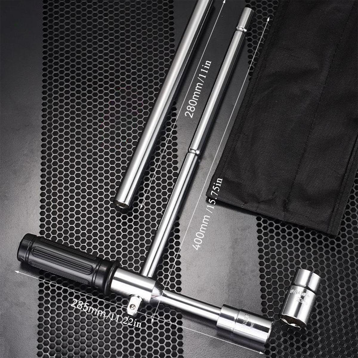 

Универсальный гаечный ключ, набор гаечных ключей для гаек и баллонов с сумкой для хранения, стандартные головки (17/19 / 21 / 23мм)Инструмент для снятия крестообразного колесного ключа Duty