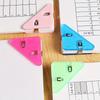 5 multifunctional triangle clips designed for organizing study materials, documents, and books
