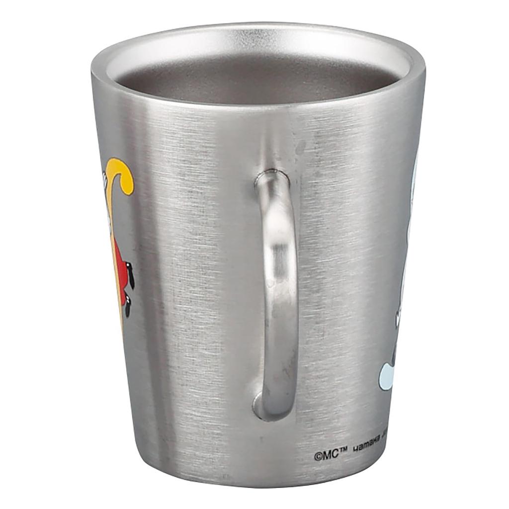 Nerezový Moomin Udržuje teplo a chladne Průměr 9 x Počáteční Narozeniny Různé Vyrobeno v Hrnku, Žáruvzdorný, pomalu, Dvouplášťový, 360ml,