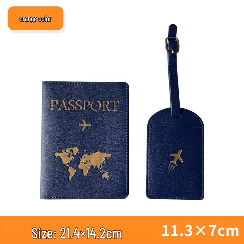 Set di Etichette Multicolore per Passaporto e Bagaglio Transfrontaliero - Organizer Multifunzionale in Pelle PU (Logo Personalizzabile)