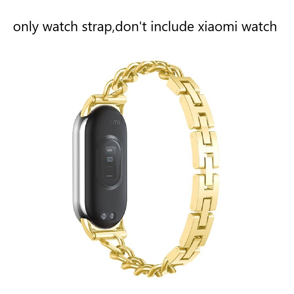 

Luxury Stainless steel Watch Strap For Mi band 10 9 8 Bands Replacement for mi band 8Pro 9Pro Bracelet Redmi Watch 4 5 6 Correas Mi band 8 9 10 золотий