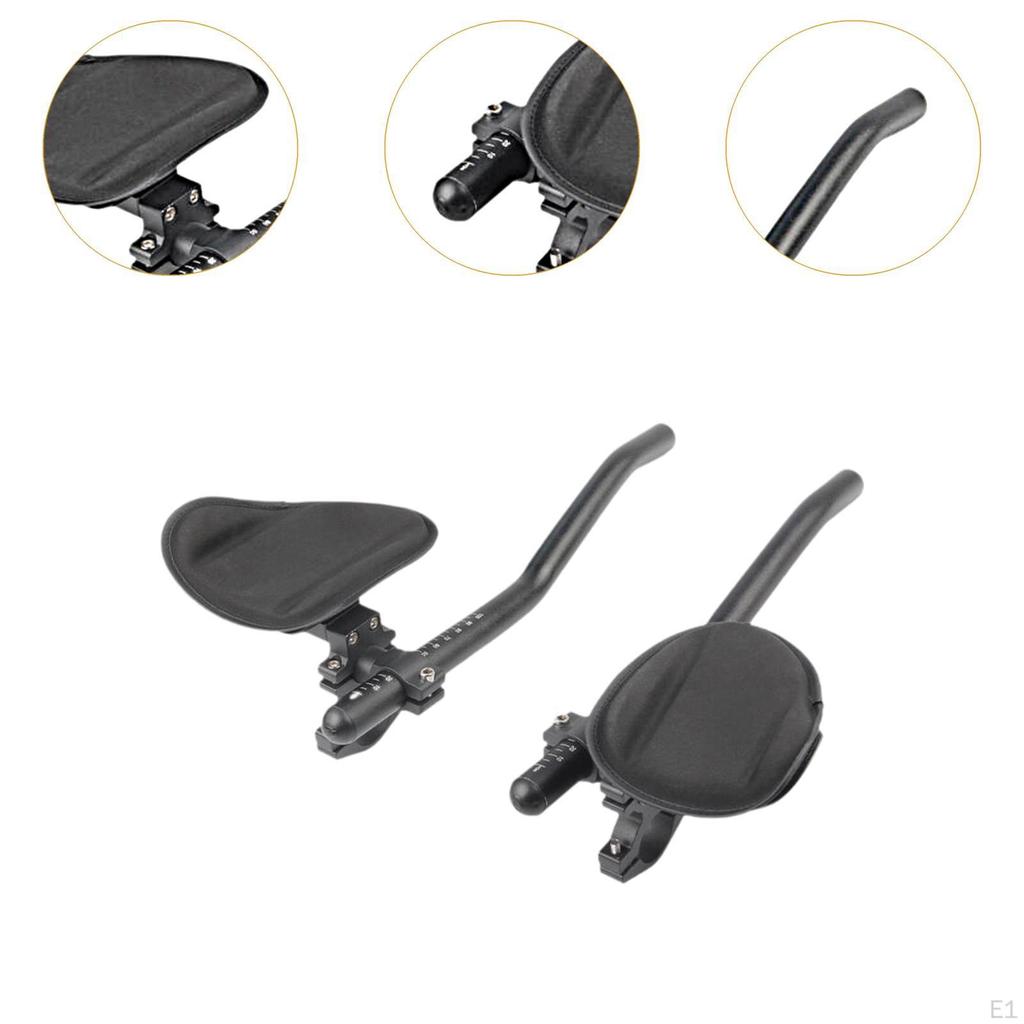 Bicycle Arm Rest Bar Bike Aero Aluminum Alloy Clip On Ultralight Armrest Handlebar TT