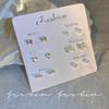 925 Silver Needle Luxury Stud Earrings Set: Exquisite, Versatile Fashion for Women