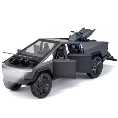 Diecast 1:24 Cybertruck Alloy Pullback Car Model, 1 Piece, Black