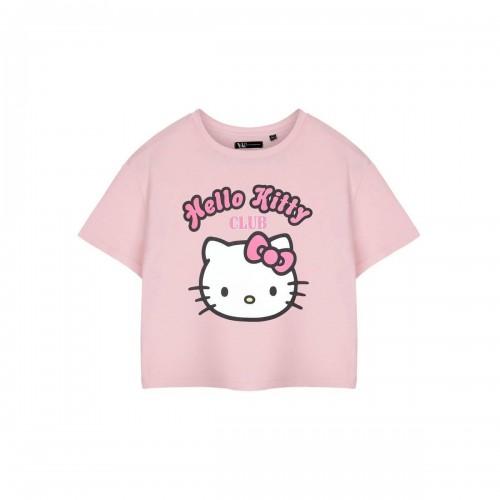 Hello Kitty Womens/Ladies Club Short-Sleeved Crop T-Shirt