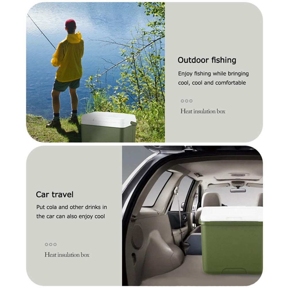 6L/13L Camping Ice Box Outdoor Fridge Cooler Fresh-Keep Large Capacity Portable Ice Bucket Incubator Refrigerator Car Ice Bucket