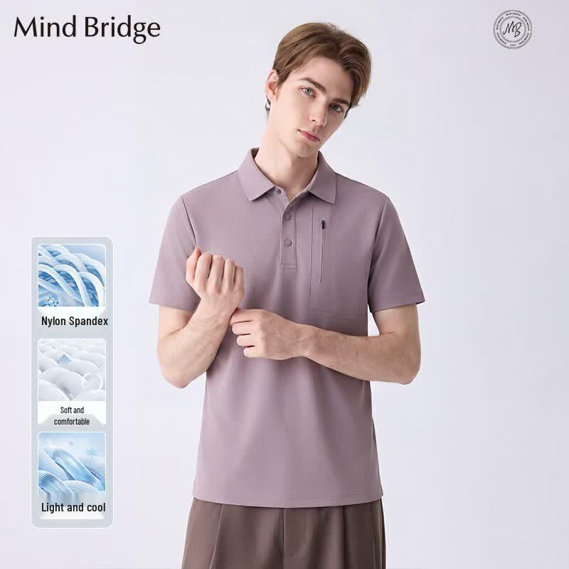 Mind Bridge Men s Short Sleeve Polo Shirt M