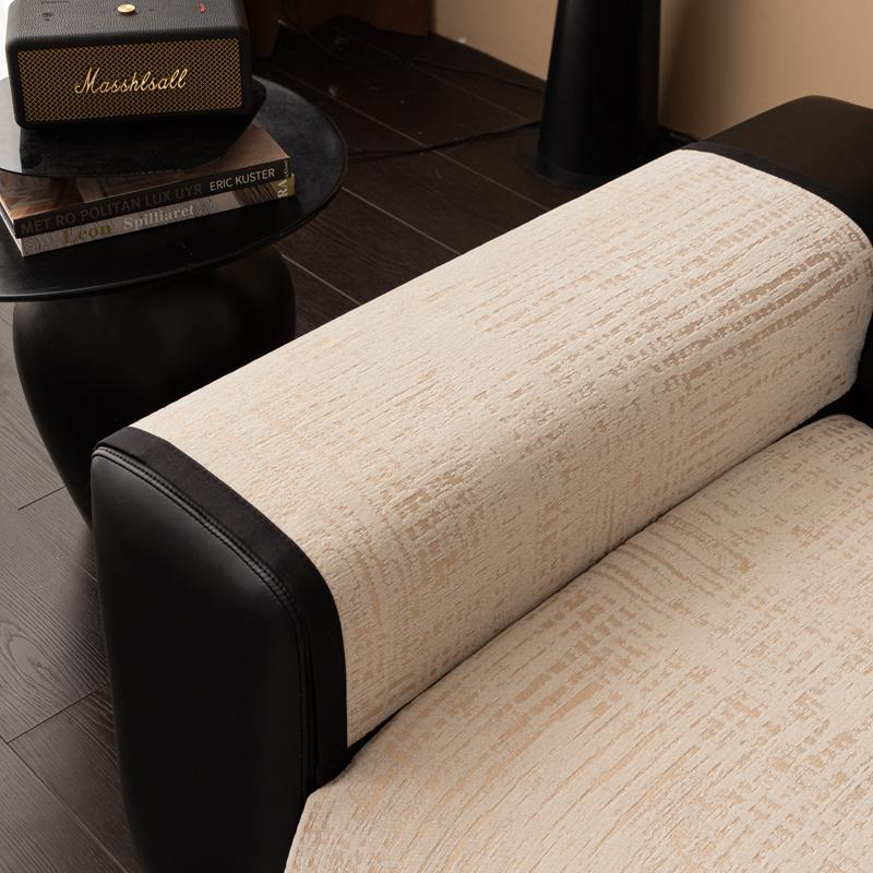 All Season Chenille Striped Patchwork Sofa Towel Universal Solid Sofa Cover Mat Pad Armrest Living Room Couch Slipcover