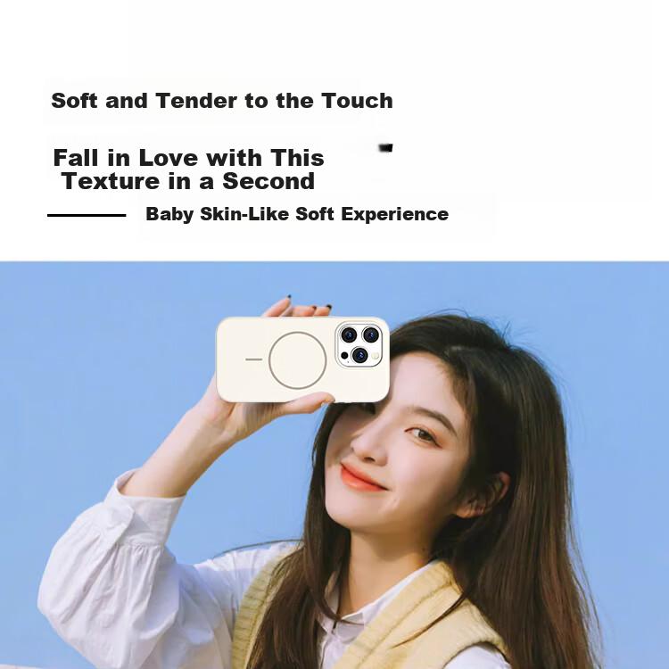 Ekakashop Apple iPhone 16 Pro Case Magsafe Magnetic AI Button Touch Liquid Silicone Full Coverage Shockproof Premium Business Unisex - White