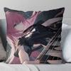 Gotou Hitori Anime BBocchi The Rock Pillow Case Fashion Square Pillowcase Bedroom Sofa Room Ins Decoration Leisure