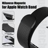 Voor Apple Watch Band Ultra2 3 49mm 45mm 42 46mm 40mm 44mm Milanese Armband iWatch series SE 11 10 9 8 7 Behuizing+Dikke Metalen Band