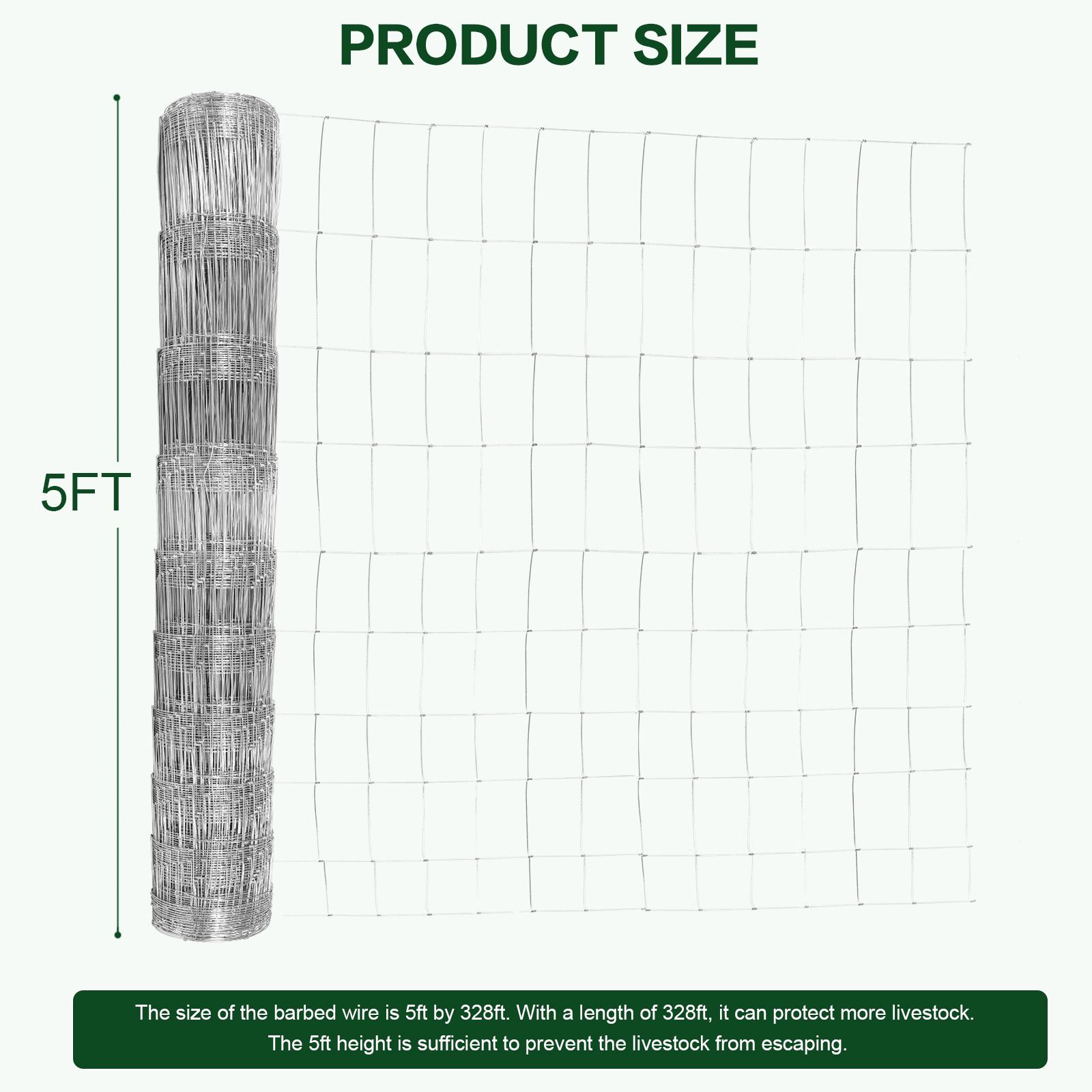 Galvanized Poultry Breeding Fence Chicken Wire Mesh Fence Hardware Cloth for Yard Garden and Animal Chicken Coop Protection