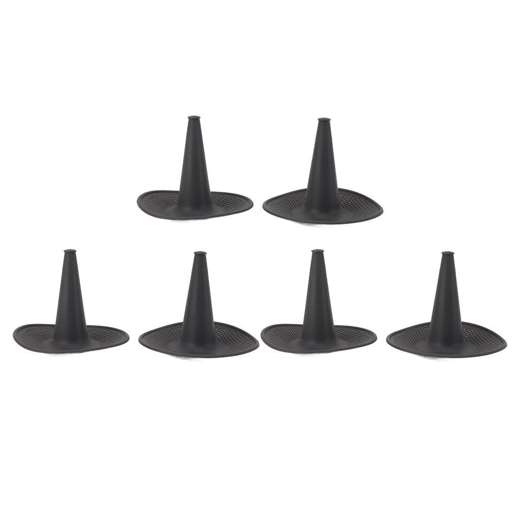 6pcs Hollow Cake Pan High Temperature Resistant Silicone Chimney Chiffon Cake Baking Mold for Kitche