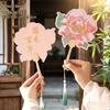 Double-Sided Embroidered Chinese Round Fan: Ancient Style for Hanfu, Qipao, and Children's Dance