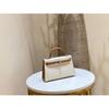 Haute Couture Palm Pattern KL Bag 25cm Second Generation Contrasting Color Half-hand Leather Shoulder Crossbody Bag Women's Mini