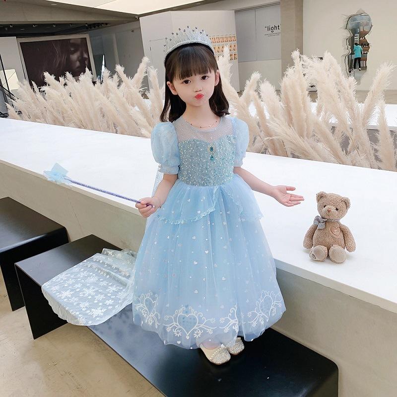 Summer Girls Princess Dress Kids Halloween Carnival Party Children Birthday