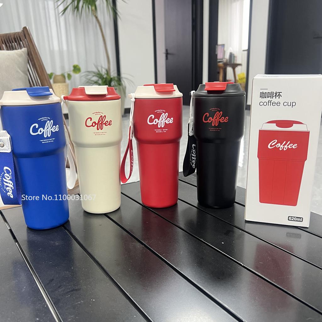 620ml Portability Bulk Stainless Steel Insulated Mug with Lid Vacuum Insulated Travel Mug Powder Coated Coffee Mug Gift