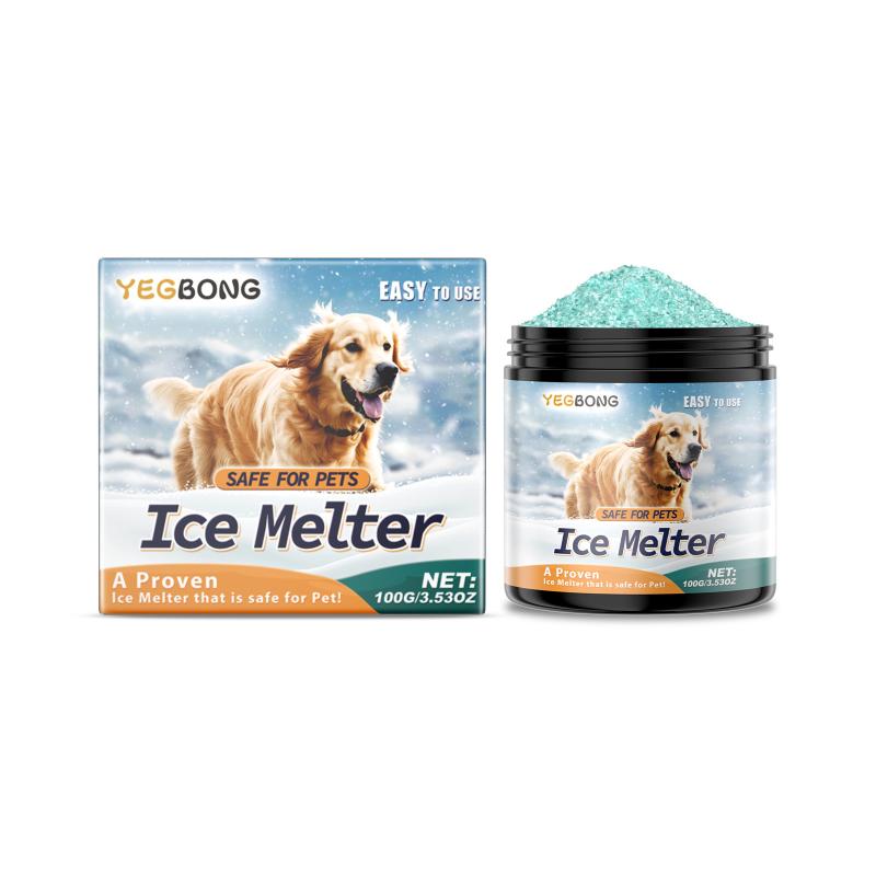 Paw Safe Sodium Chloride Ice Melter 100g Fast Acting Outdoor Snow Remover Non Irritating Suitable for Concrete and Sidewalks