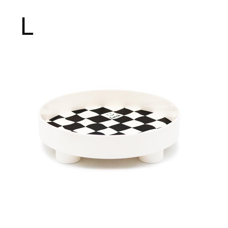 1ks plastový podnos Stolní kostkovaný podnos Černobílý podnos na šperky Nordic Storage Box Dekorativní podnos 26/30 cm