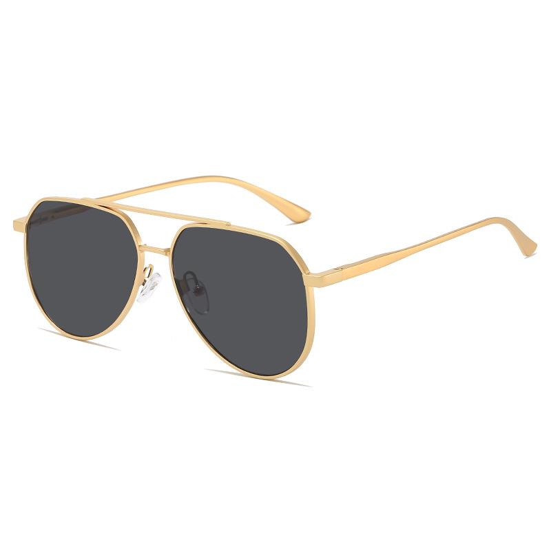 JYL TS Square Sunglasses Unisex UV Protection Metal Double Bridge 9597 A-5026