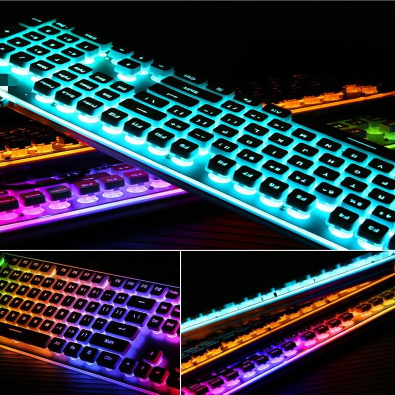 Silver Toughness L1 Wired Silent Keyboard & Waterproof Office Mouse Set